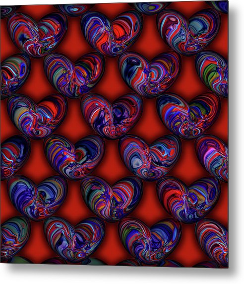 Marbled Valentine - Metal Print