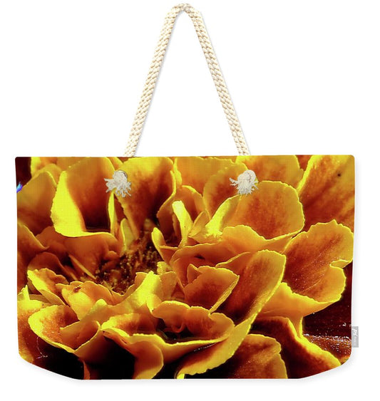Marigold Close Up - Weekender Tote Bag