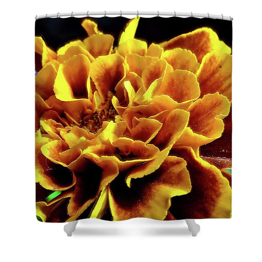 Marigold Close Up - Shower Curtain
