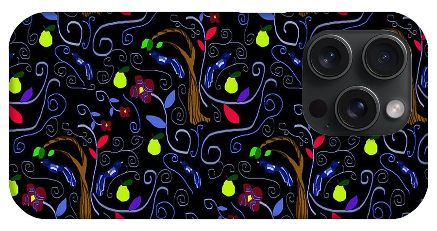 Medieval Birds and Scrolls - Phone Case