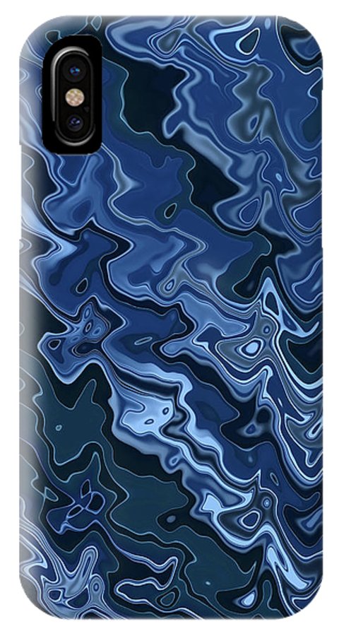 Melted Blue Chrome - Phone Case