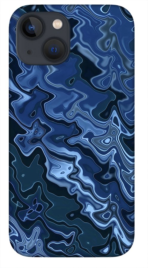 Melted Blue Chrome - Phone Case