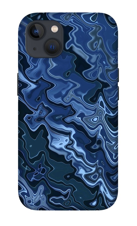 Melted Blue Chrome - Phone Case