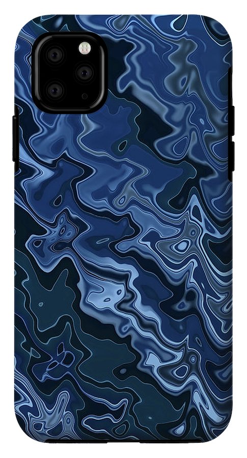 Melted Blue Chrome - Phone Case