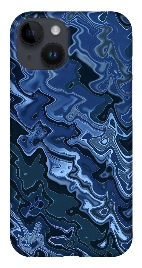 Melted Blue Chrome - Phone Case