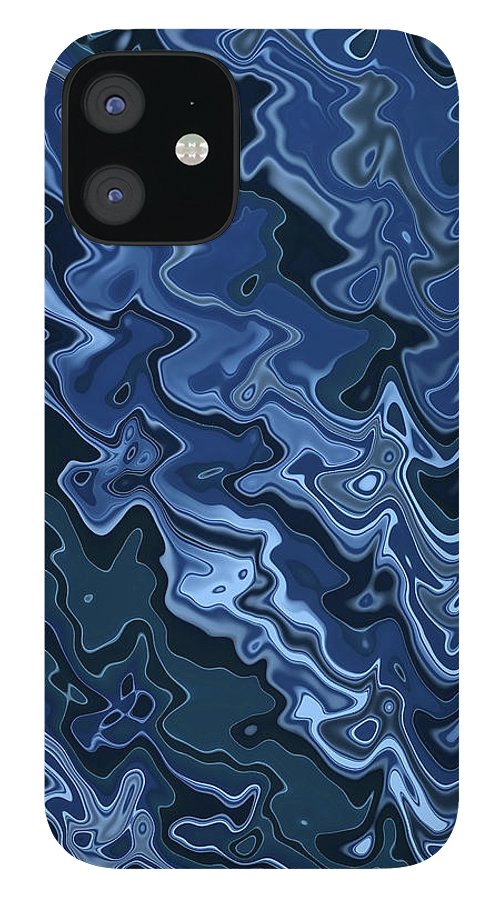 Melted Blue Chrome - Phone Case