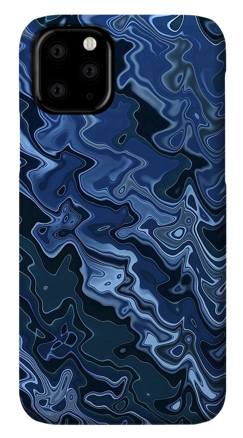 Melted Blue Chrome - Phone Case