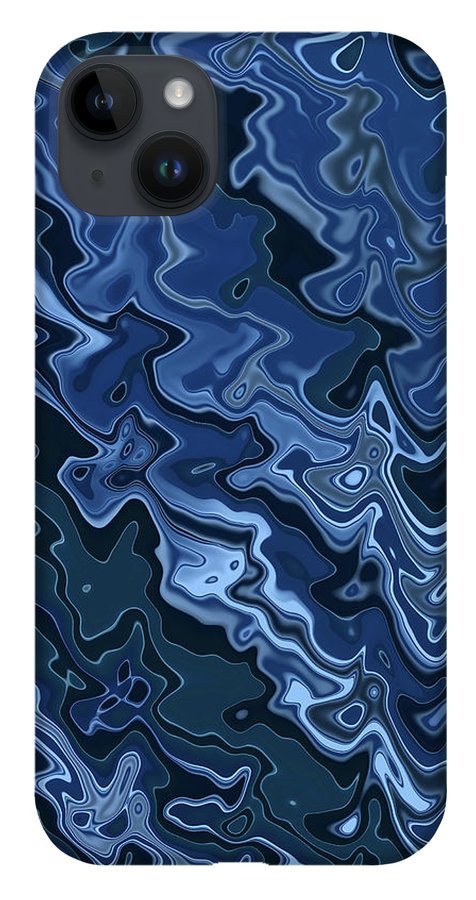 Melted Blue Chrome - Phone Case