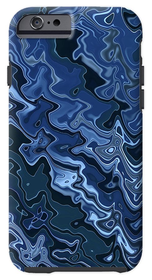 Melted Blue Chrome - Phone Case