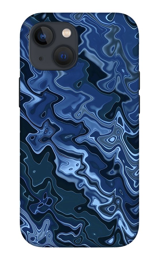 Melted Blue Chrome - Phone Case