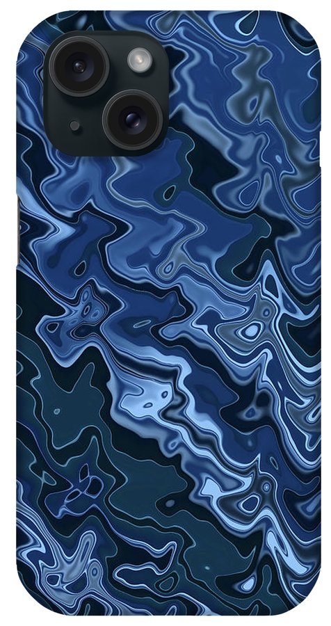 Melted Blue Chrome - Phone Case