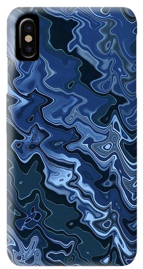 Melted Blue Chrome - Phone Case