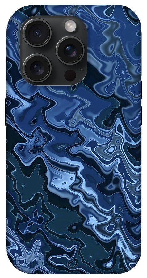 Melted Blue Chrome - Phone Case