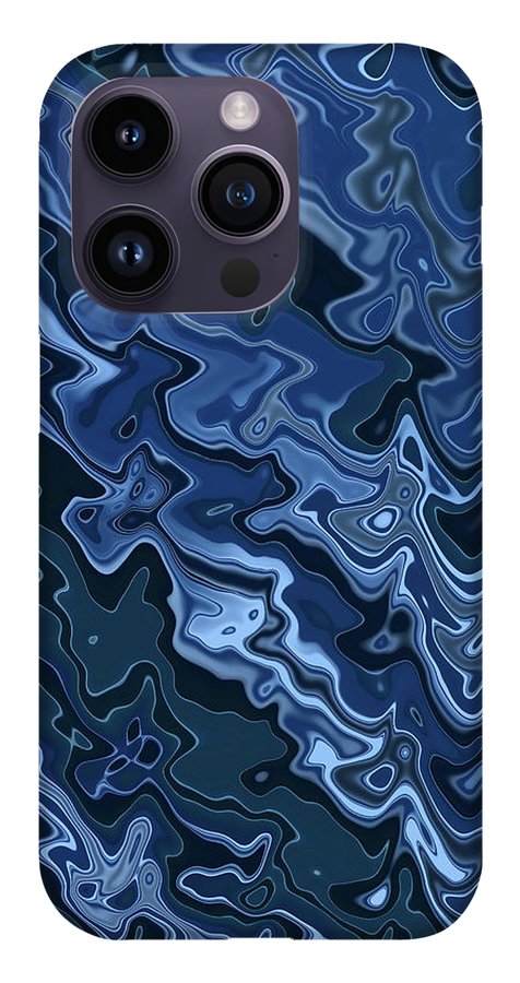 Melted Blue Chrome - Phone Case