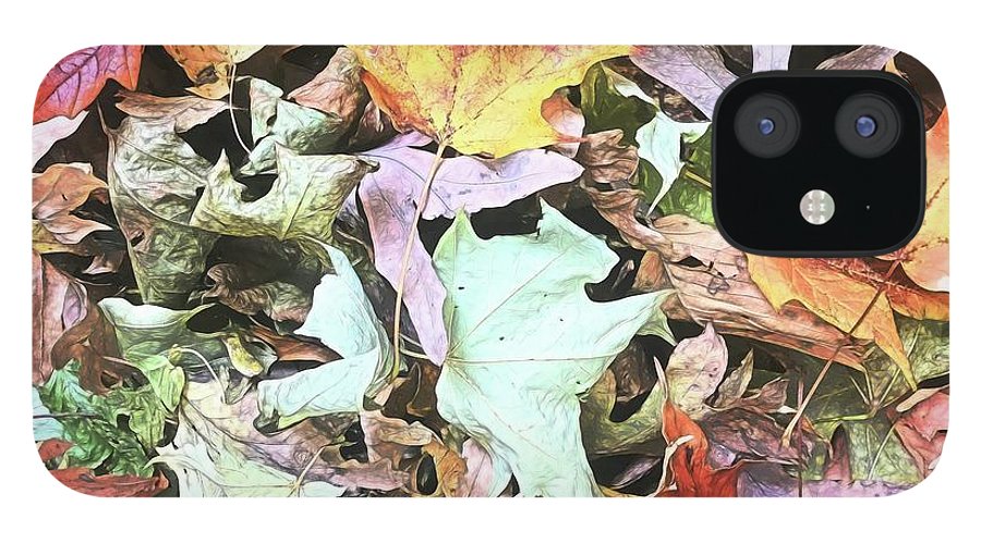 Mid October Fall Leaf Pile - Phone Case