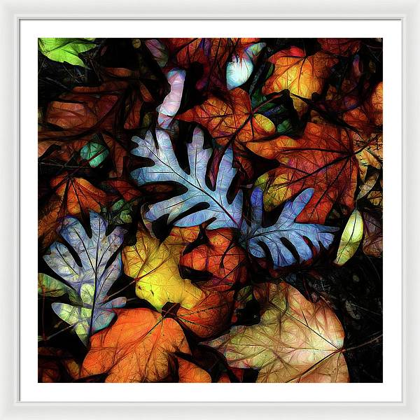 Mid October Leaves 1 - Framed Print