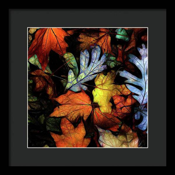Mid October Leaves 2 - Framed Print
