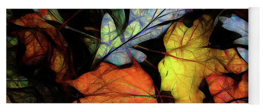 Mid October Leaves 2 - Yoga Mat