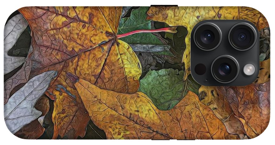 Mid October Leaves 3 - Phone Case