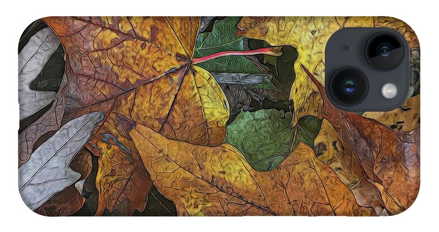 Mid October Leaves 3 - Phone Case
