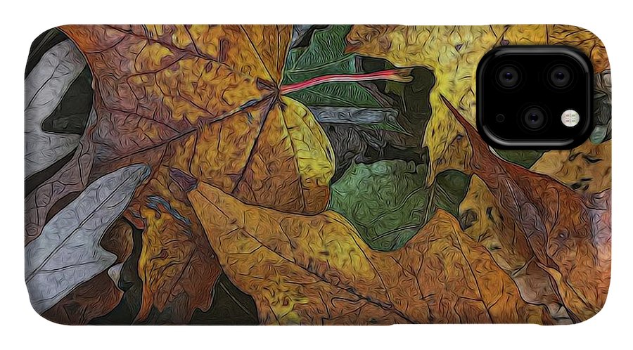 Mid October Leaves 3 - Phone Case