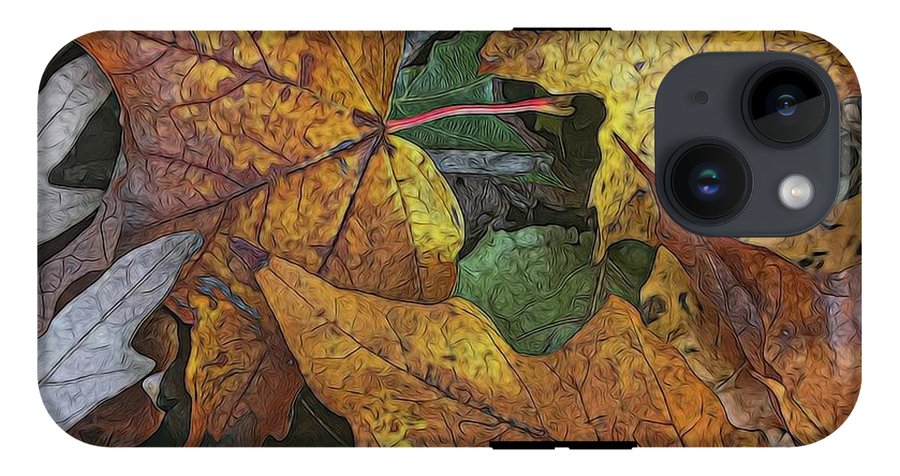 Mid October Leaves 3 - Phone Case