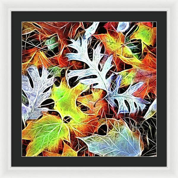 Mid October Leaves 4 - Framed Print