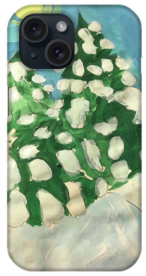 Midday Snowy Pines - Phone Case