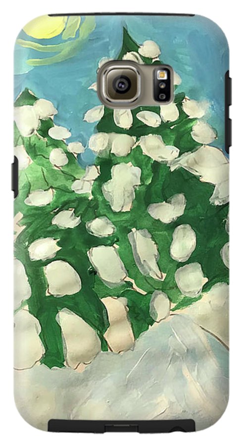 Midday Snowy Pines - Phone Case