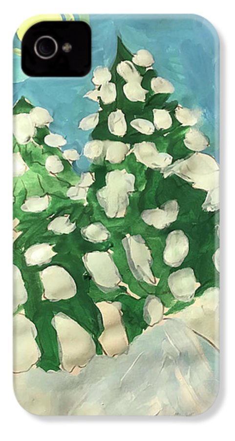 Midday Snowy Pines - Phone Case