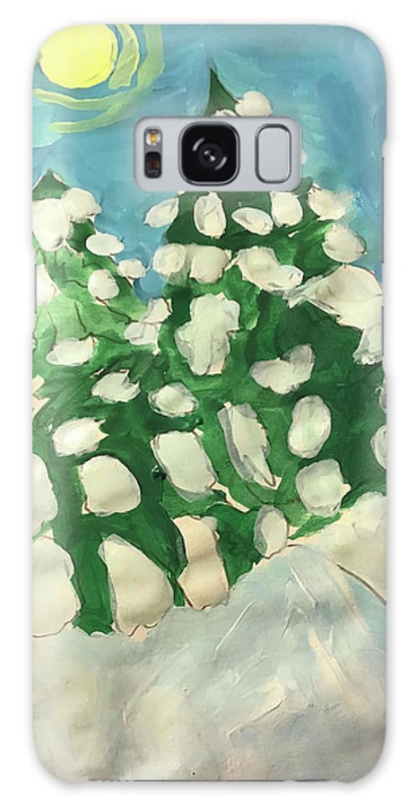 Midday Snowy Pines - Phone Case