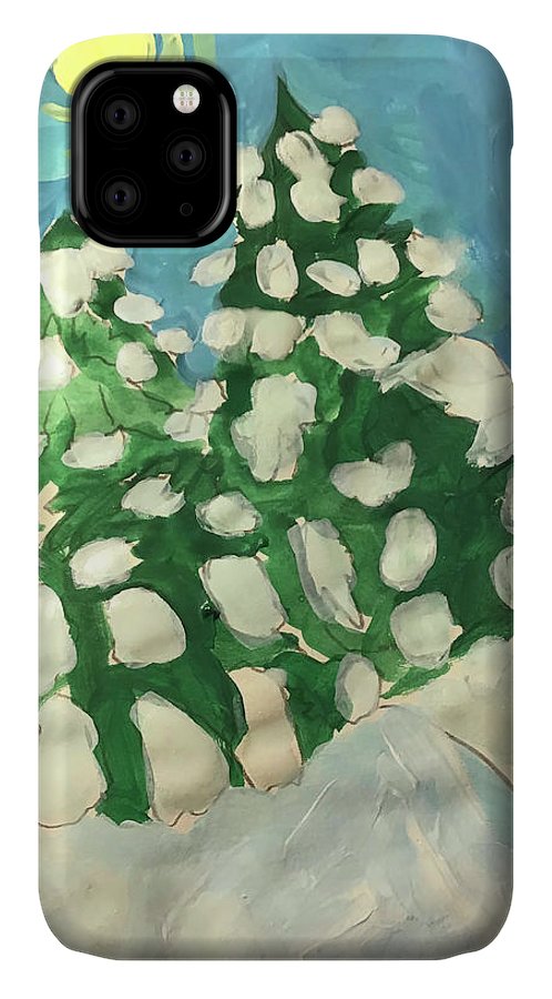Midday Snowy Pines - Phone Case