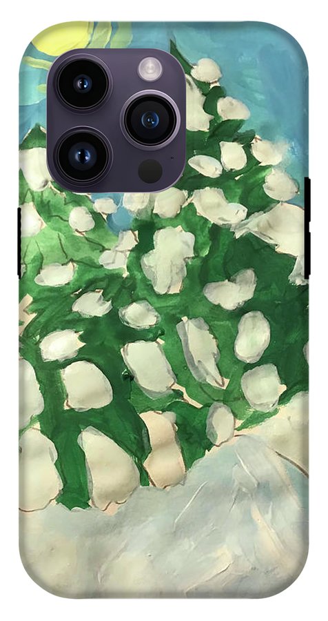 Midday Snowy Pines - Phone Case