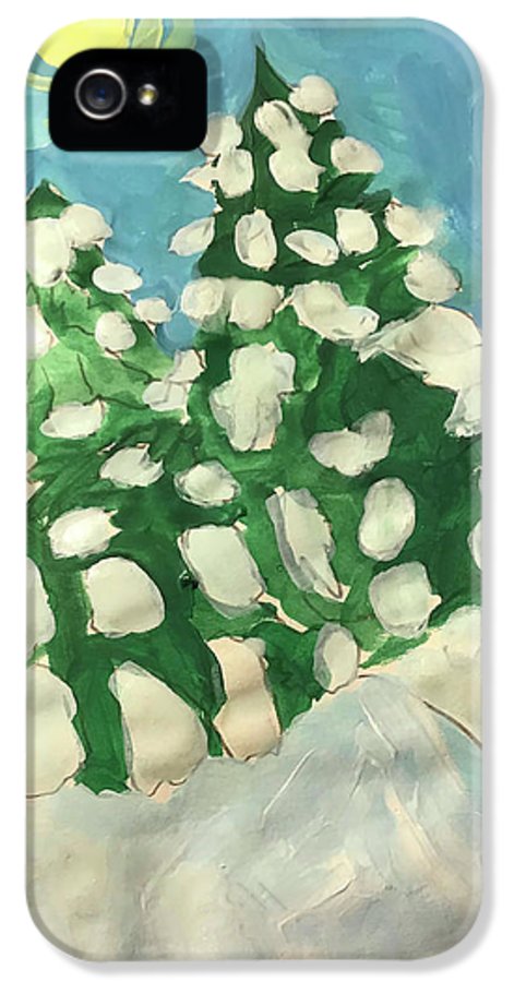 Midday Snowy Pines - Phone Case