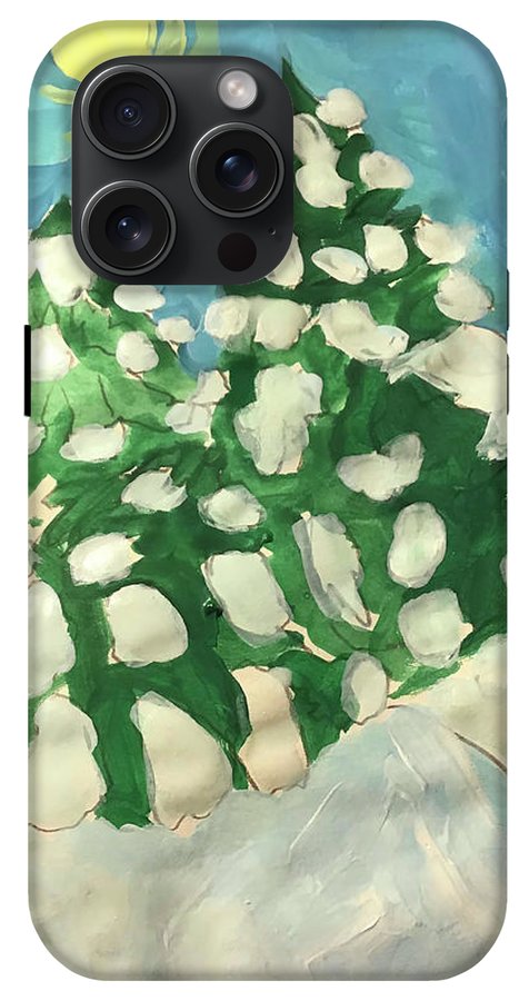 Midday Snowy Pines - Phone Case