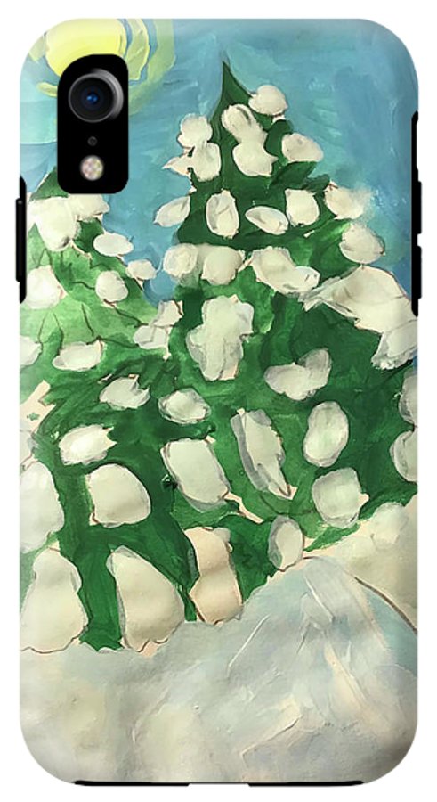 Midday Snowy Pines - Phone Case
