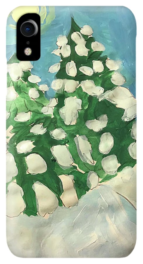 Midday Snowy Pines - Phone Case
