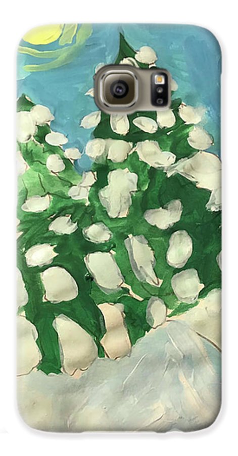 Midday Snowy Pines - Phone Case