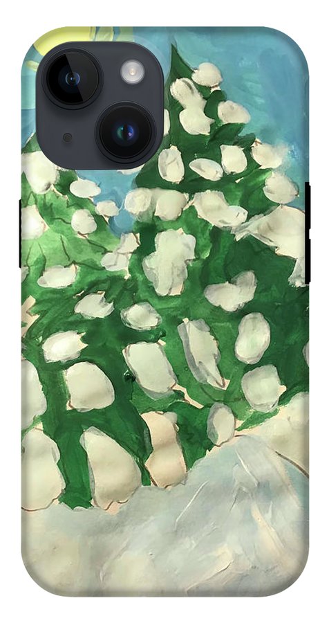 Midday Snowy Pines - Phone Case