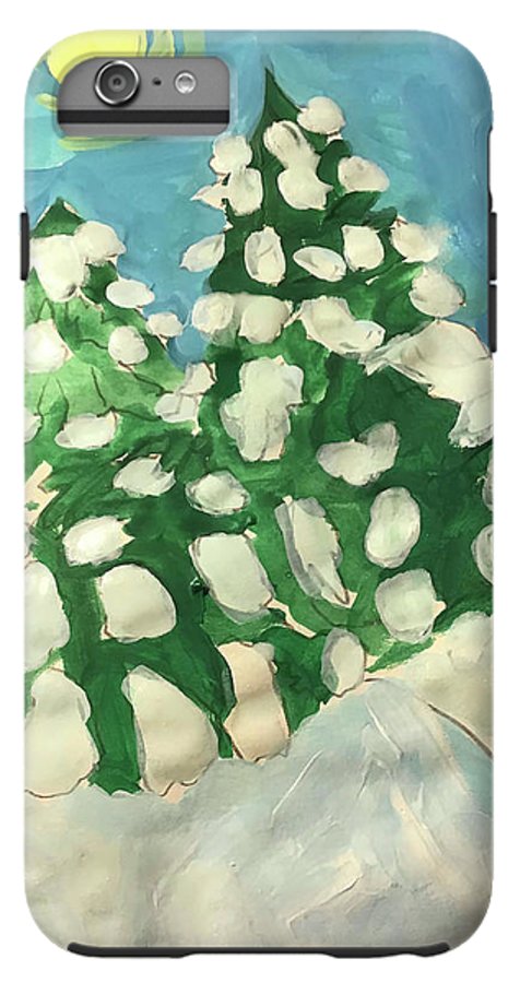 Midday Snowy Pines - Phone Case