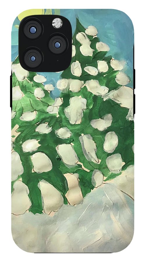 Midday Snowy Pines - Phone Case