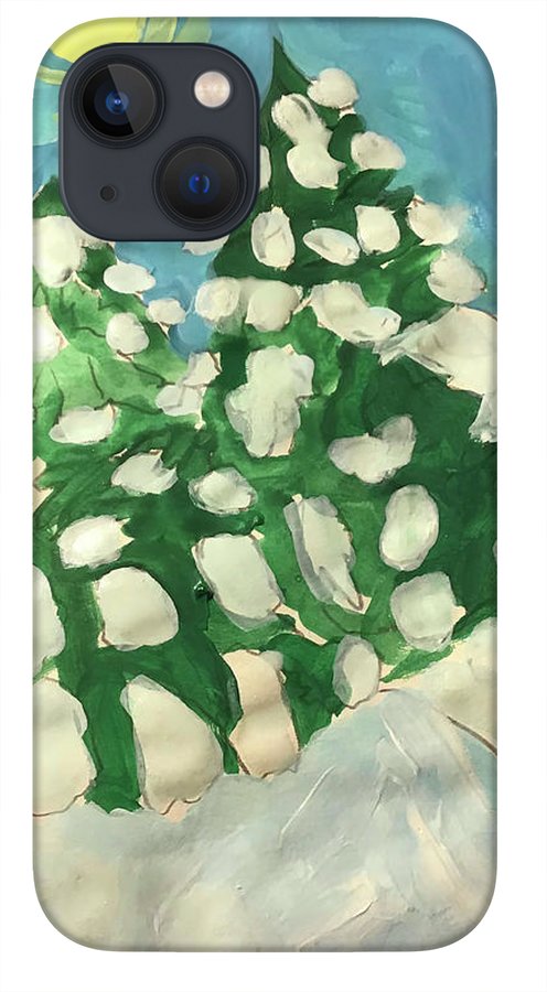 Midday Snowy Pines - Phone Case