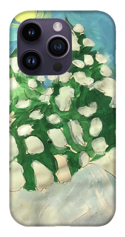 Midday Snowy Pines - Phone Case
