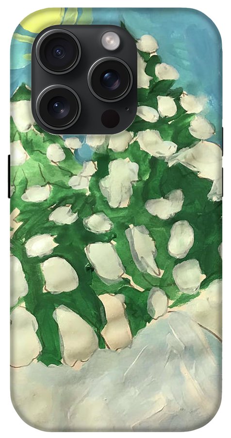 Midday Snowy Pines - Phone Case