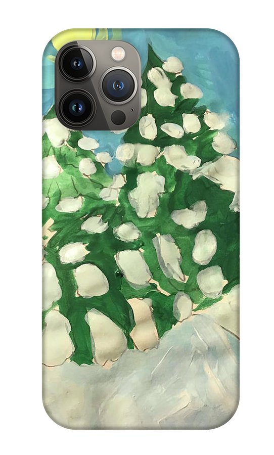 Midday Snowy Pines - Phone Case
