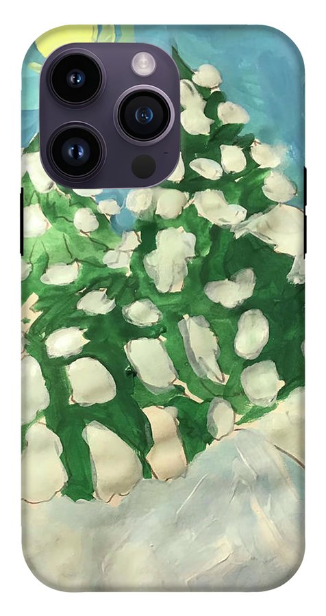 Midday Snowy Pines - Phone Case