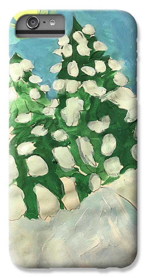 Midday Snowy Pines - Phone Case