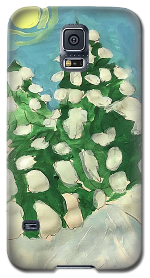 Midday Snowy Pines - Phone Case