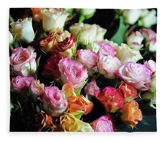 Mini Tea Roses - Blanket