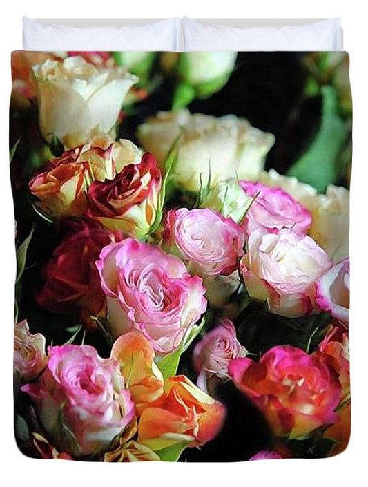 Mini Tea Roses - Duvet Cover